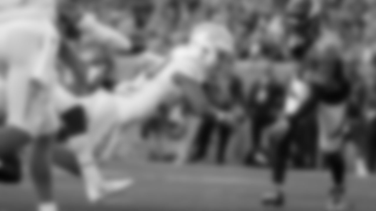 Here's a top shot from a game against the Broncos in 2022.
