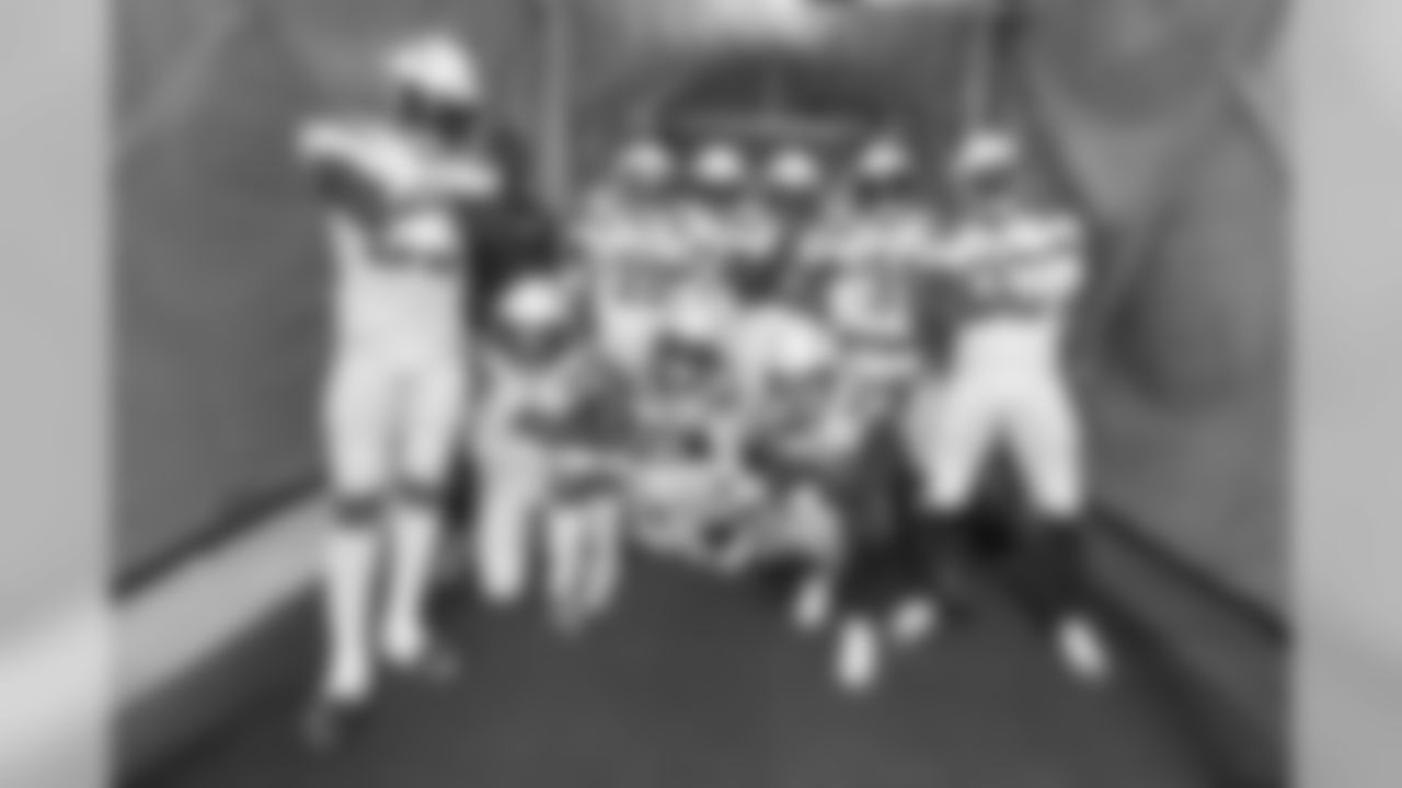 The Bolts pose before taking on the Kansas City Chiefs in the season opener from ROKiT Field at StubHub Center.