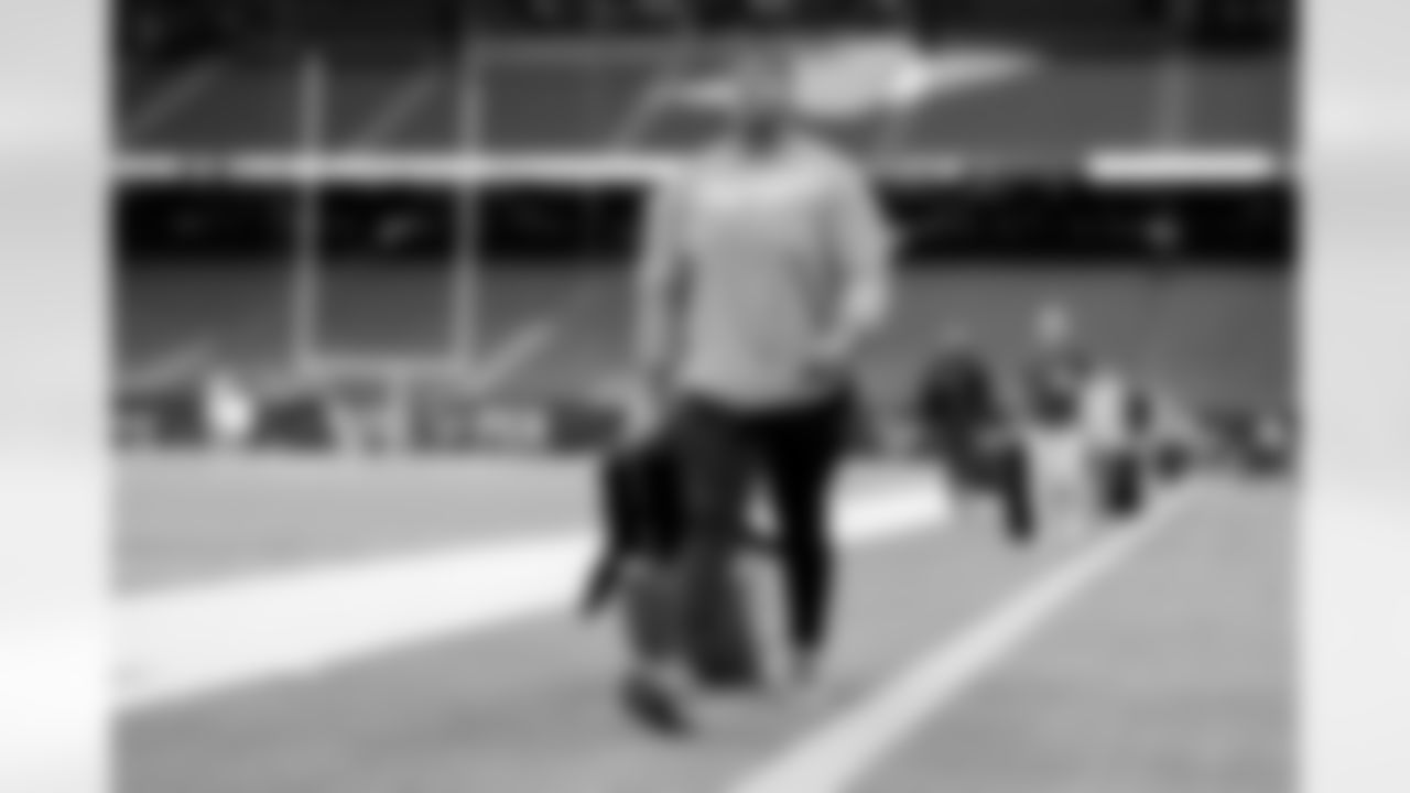 The Los Angeles Chargers arrive at NRG Stadium to play against the Houston Texans on October 2, 2022 in Houston, Texas.