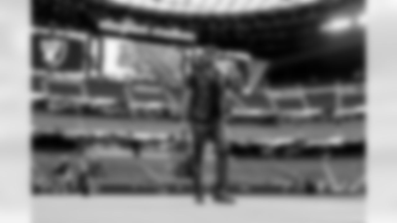 The Los Angeles Chargers arrive at Allegiant Stadium to play against the Las Vegas Raiders on December 4, 2022 in Las Vegas, Nevada.