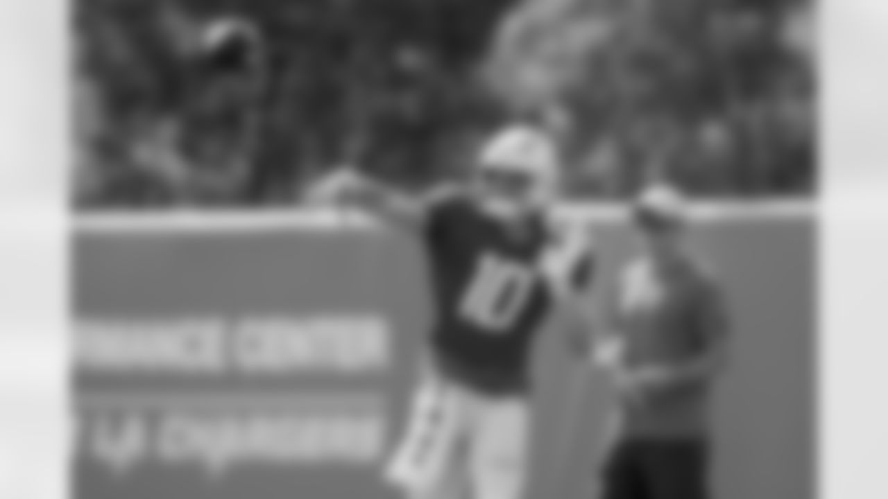 The Los Angeles Chargers practice on Friday, October 13, 2023 at Hoag Performance Center in Costa Mesa, CA.