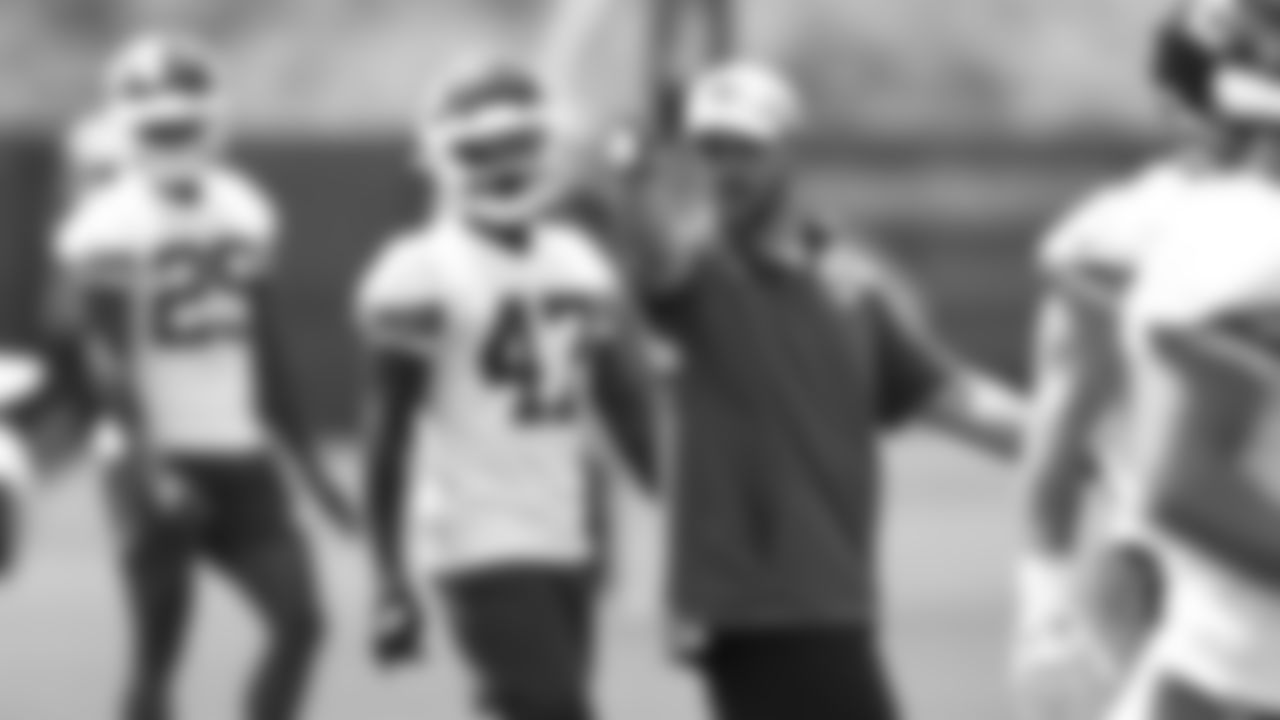 Kansas City Chiefs Safeties Coach Donald D'Alesio at day 4 of OTAs on Tuesday, May 30, 2023 in Kansas City, MO.