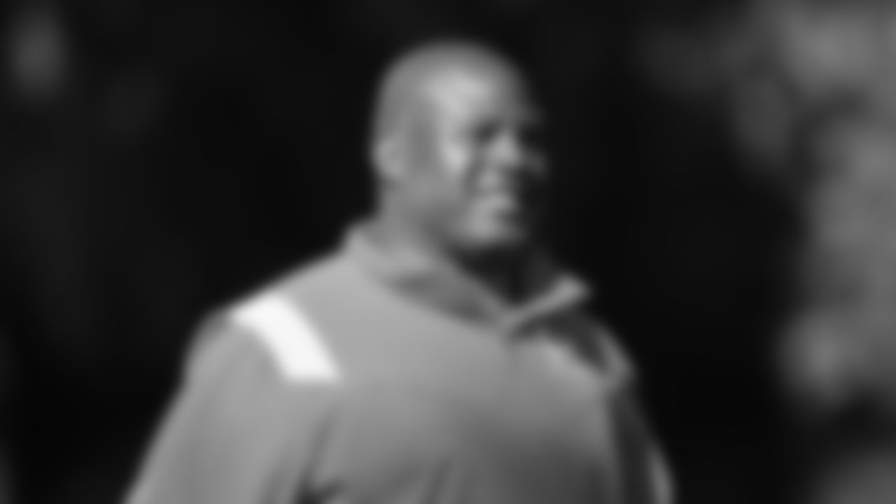 Kansas City Chiefs Offensive Coordinator Eric Bieniemy before training camp at Missouri Western State University.