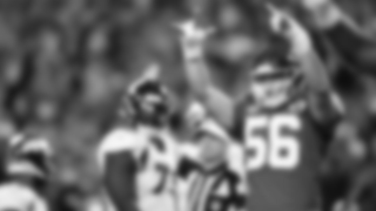 The Kansas City Chiefs face off against the Denver Broncos at GEHA Field at Arrowhead Stadium on October 12, 2023.