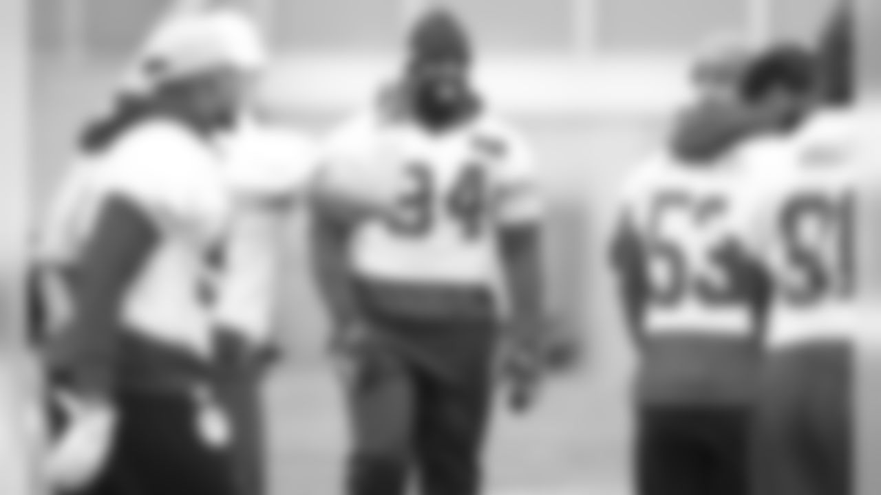 The Kansas City Chiefs practice in preparation for Sunday's AFC Championship game against the Tennessee Titans.