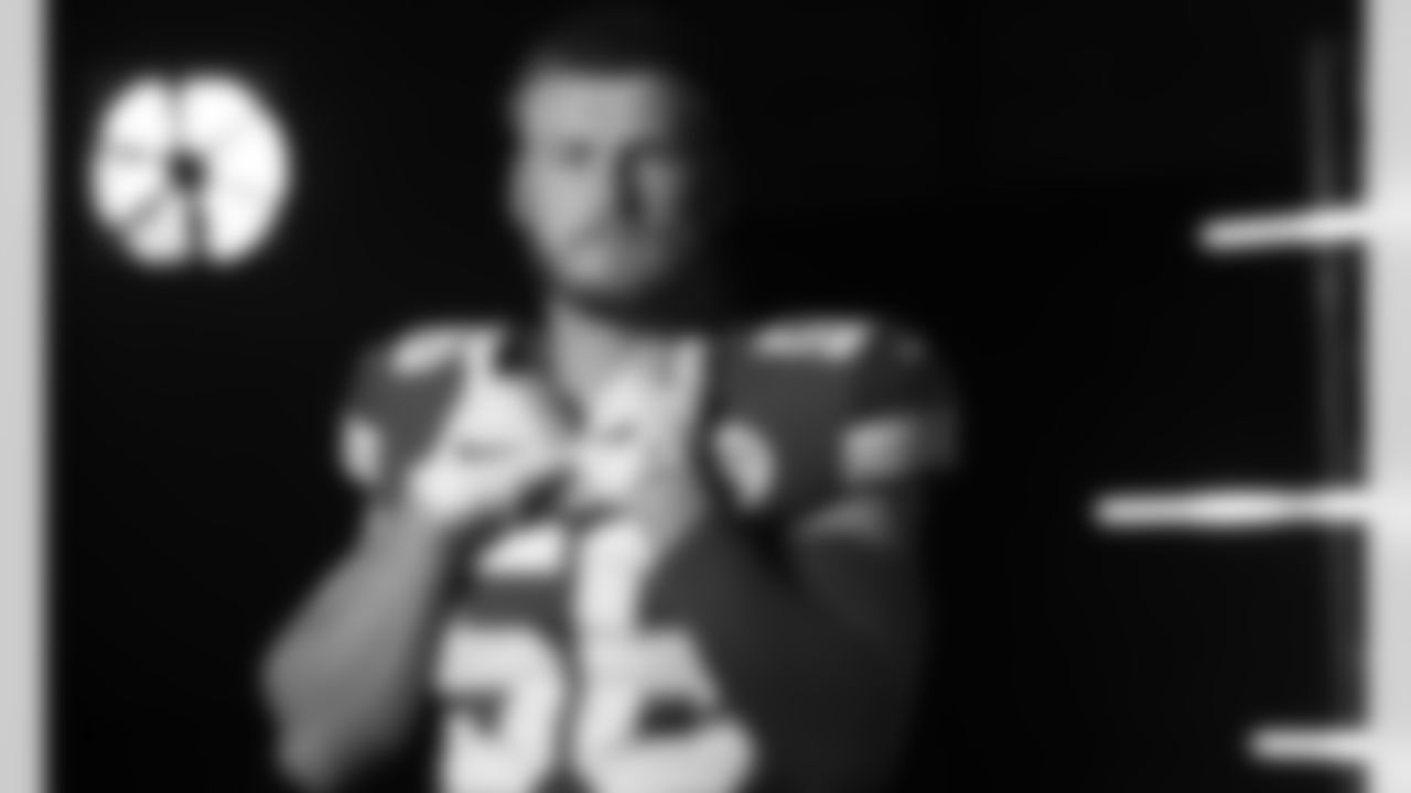 Kansas City Chiefs inside linebacker Ben Niemann (56) during the Kansas City Chiefs Media Production Day 2021.