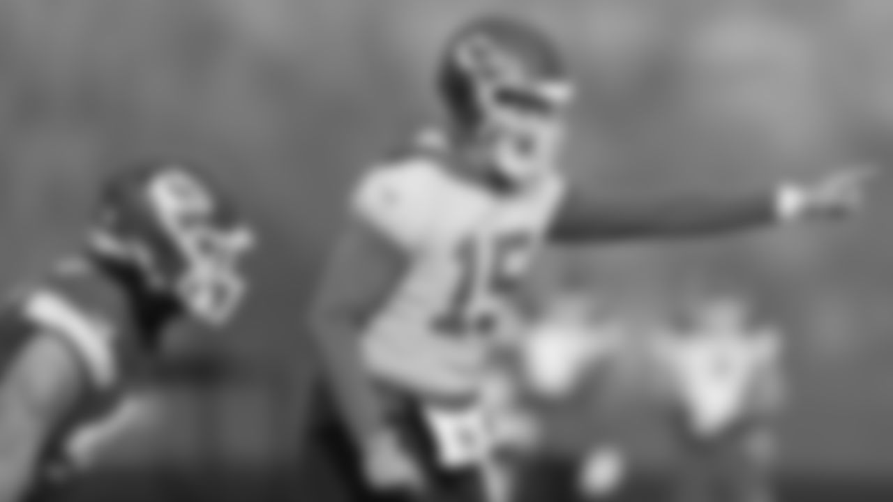 Kansas City Chiefs quarterback Patrick Mahomes (15) during practice on Thursday, December 1, 2022.