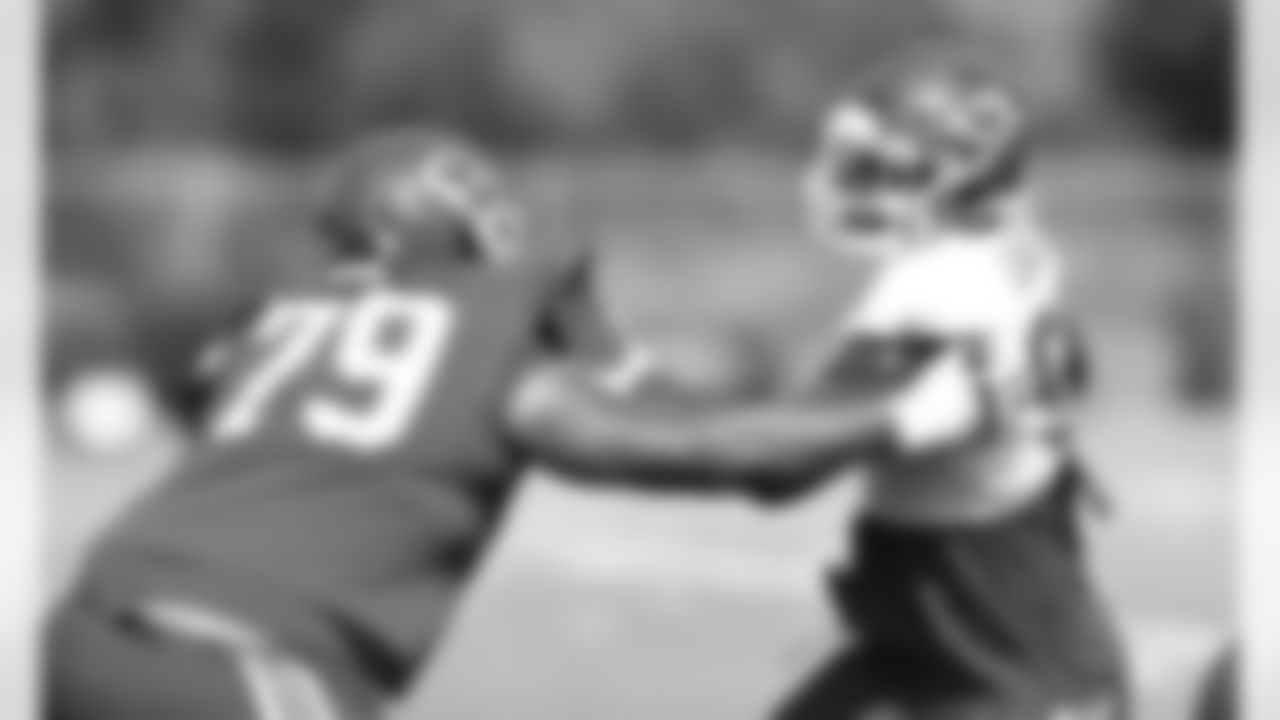 Kansas City Chiefs Defensive End Taco Charlton (94) during practice at the University of Kansas Training facility.