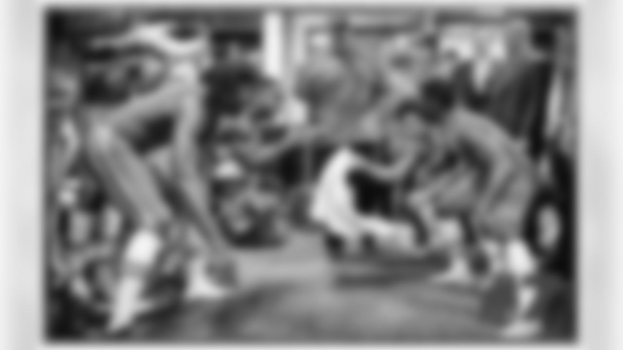 Sanders' comments: "Post-game on wins, I typically go into the locker room and take pictures of the guys celebrating. Coach Reid always addresses the team post-game, so it really allows our viewers a chance to see a place where there are no TV cameras typically. Just team staff is in there and get to celebrate with the guys. Because these wins are all so precious, you get to see how excited they really are.