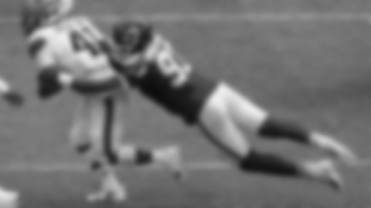 Kansas City Chiefs defensive end Felix Anudike-Uzomah (97) makes a diving tackle during the Chiefs preseason Week 3 matchup against the Cleveland Browns at GEHA Field at Arrowhead Stadium on Saturday, August 26, 2023.