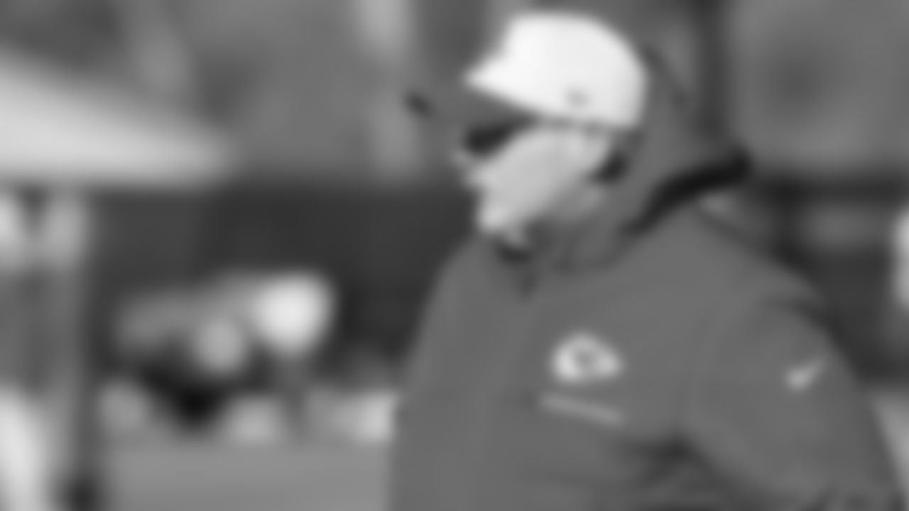 Kansas City Chiefs head coach Andy Reid during practice on Thursday, November 18, 2021 in Kansas City.