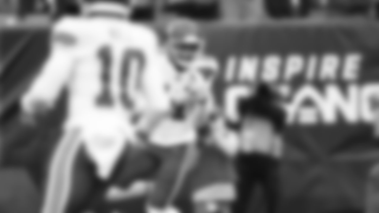 Kansas City Chiefs wide receiver Demarcus Robinson (11) during an NFL football game against the Cincinnati Bengals, Sunday, January 2, 2022 in Cincinnati.