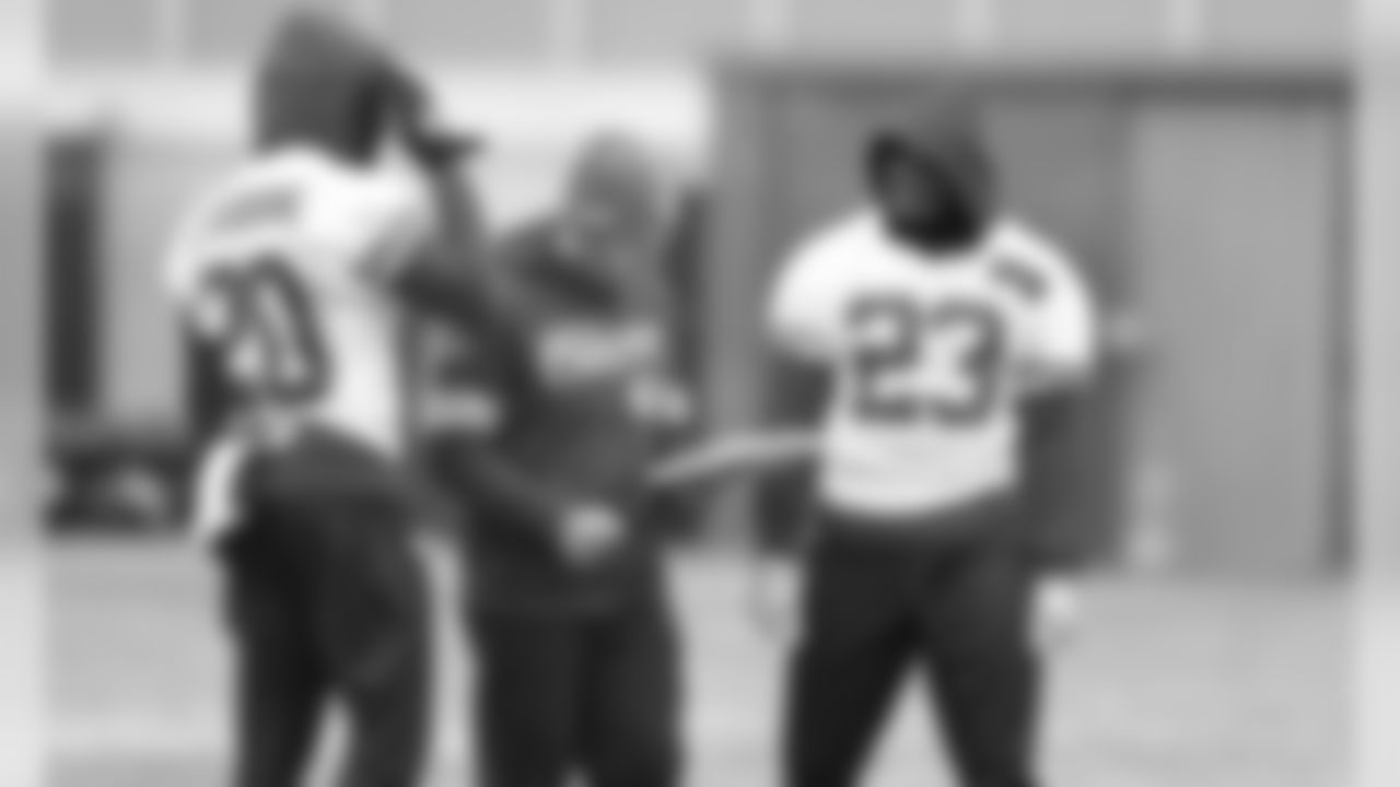 The Kansas City Chiefs practice in preparation for Sunday's AFC Championship game against the Tennessee Titans.