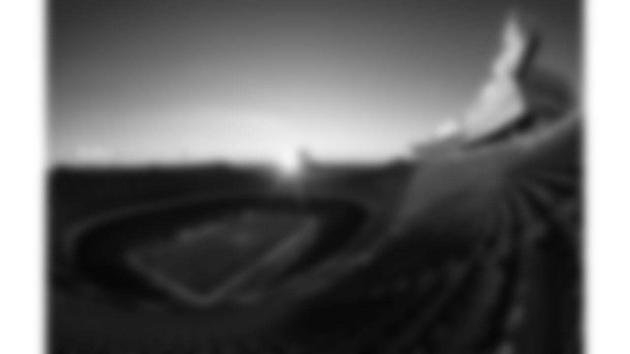 Scenic view of GEHA Field at Arrowhead Stadium at sunrise prior to the AFC Championship football game against the Cincinnati Bengals, Sunday, January 30, 2022 in Kansas City.