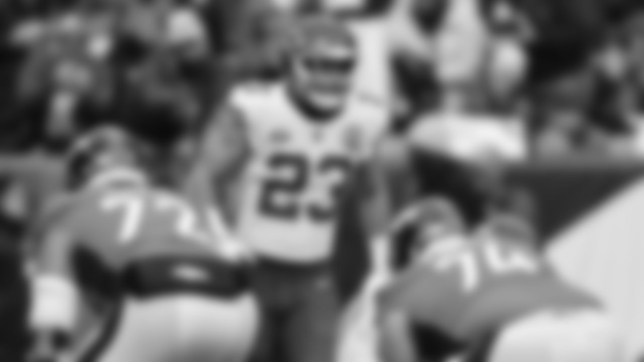 Kansas City Chiefs middle linebacker Drue Tranquill (23) in action during the NFL Week 8 matchup against the Denver Broncos at Empower Field at Mile High in Denver, Colorado on October 29, 2023.