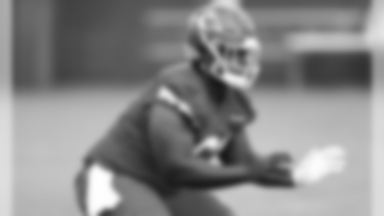 Kansas City Chiefs Offensive Lineman Darryl Williams (61) during practice on Saturday at The University Of Kansas Training Facility on August 11, 2020.