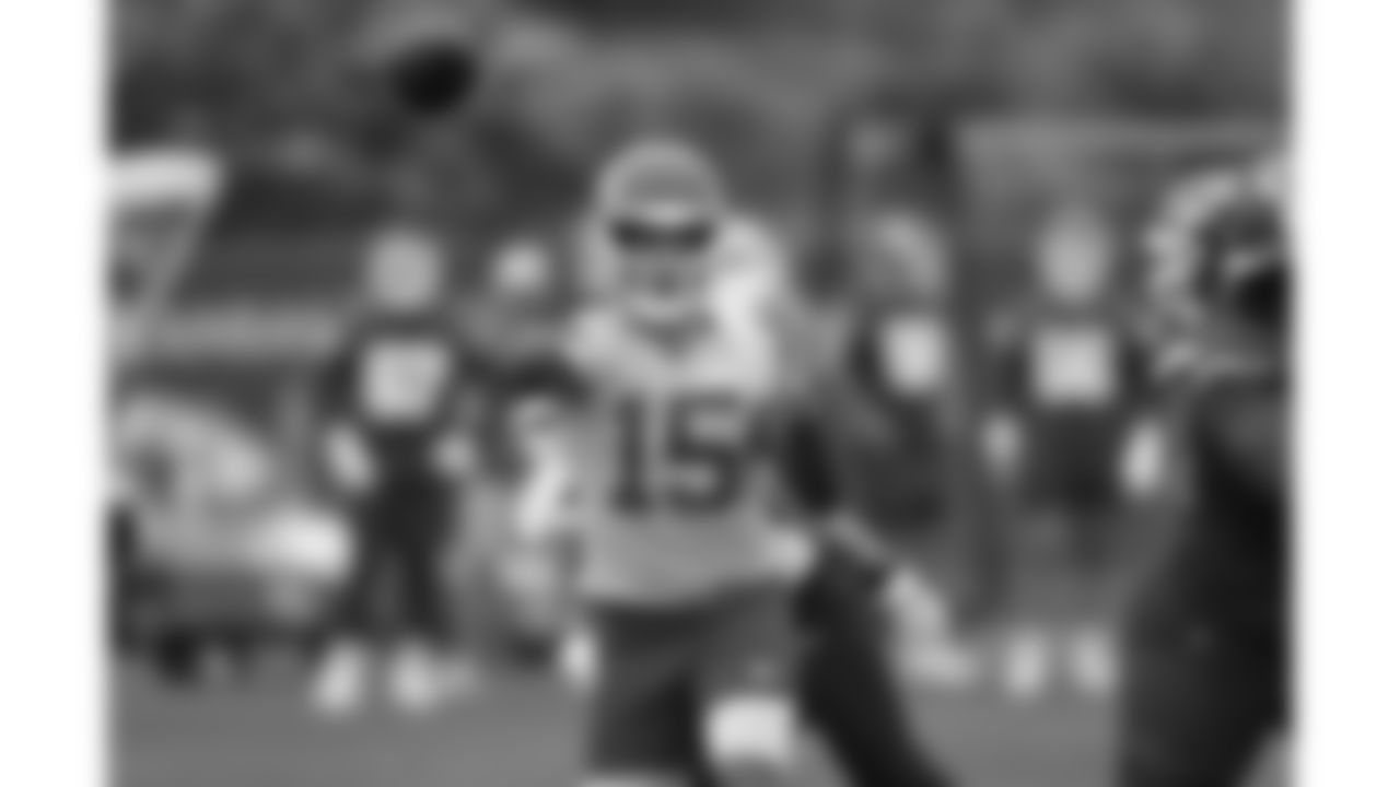 Kansas City Chiefs quarterback Patrick Mahomes (15) at day 5 of OTAs on Wednesday, May 31, 2023 in Kansas City, MO.