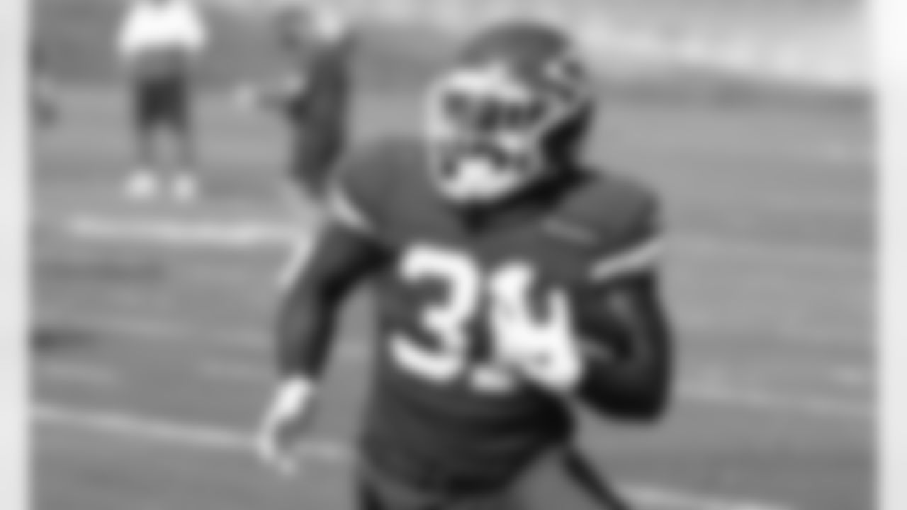 Kansas City Chiefs running back Darrel Williams (31) during practice at The University Of Kansas Training Facility on August 24, 2020.
