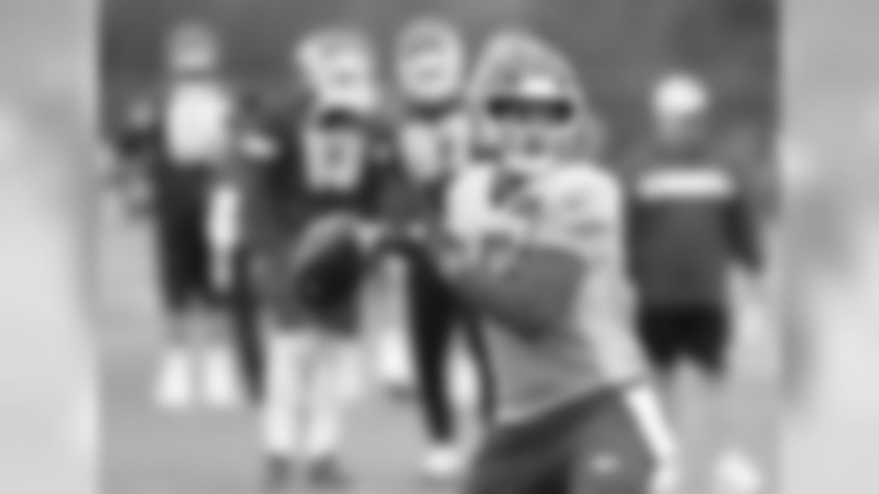 Kansas City Chiefs quarterback Patrick Mahomes (15) during practice on 10/10/18
