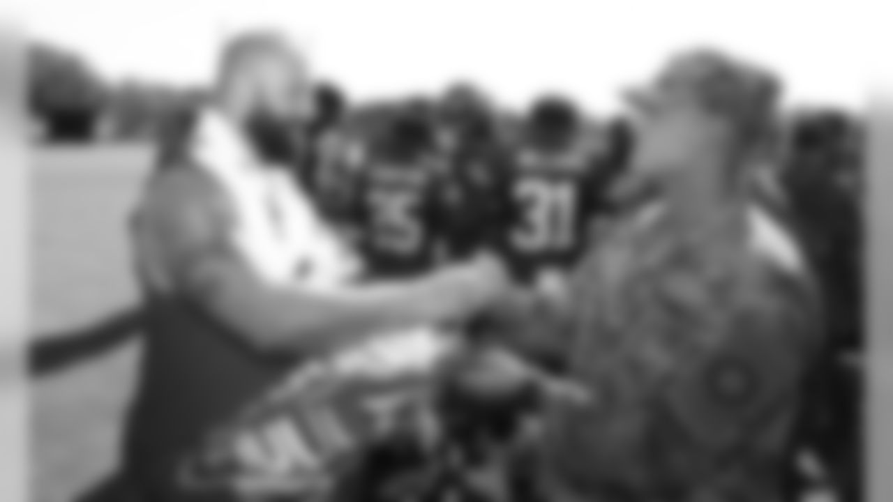 Military membersKansas City Chiefs Fullback Anthony Sherman (42) during a 2019 Training Camp practice at Missouri Western State University in St. Joseph, MO