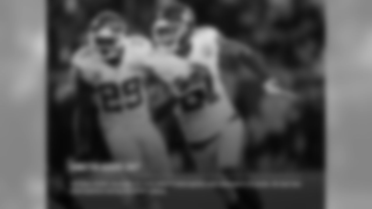 SMITH ADDS INT: CB Sean Smith recorded his first playoff interception and returned it 13 yards. He had two interceptions during the 2015 season.