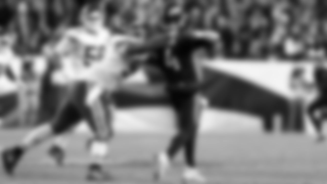 Kansas City Chiefs defensive end Chris Jones (95) deflects a pass that becomes an interception during an NFL football game against the Denver Broncos, Sunday December 11, 2022