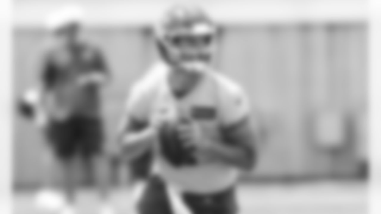 Kansas City Chiefs quarterback Chad Henne (4) during phase 3 workouts at the The University of Kansas Health System Training Complex.