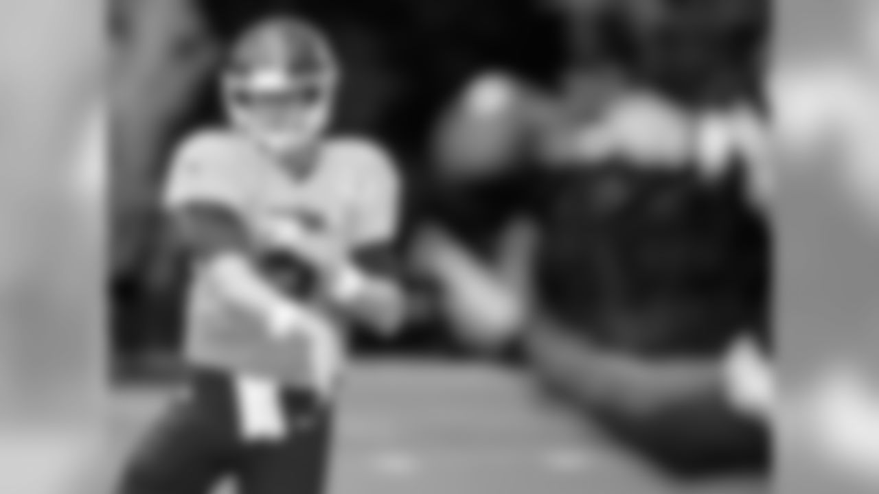 Kansas City Chiefs quarterback Matt McGloin (5) during practice on 7/29/18 at Chiefs Training Camp at Missouri Western State University in St. Joseph, Missouri.