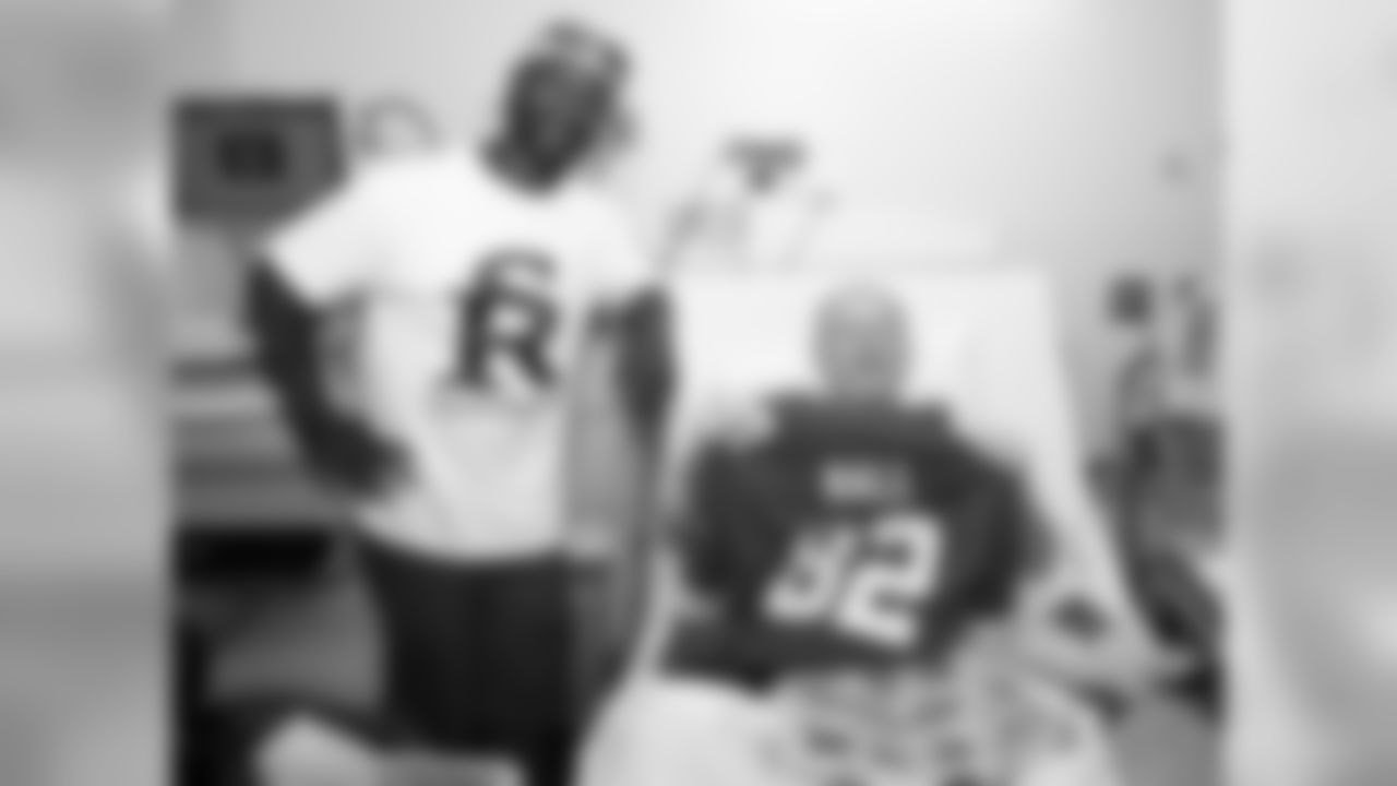 Dante Hall visited Mosaic Life Care in St. Joseph Saturday, Aug. 11, 2018