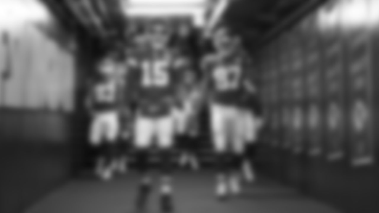 Kansas City Chiefs quarterback Patrick Mahomes (15) walking down the tunnel prior to an NFL Football game against the Los Angeles Rams, Sunday Nov 27, 2022 in Kansas City MO.