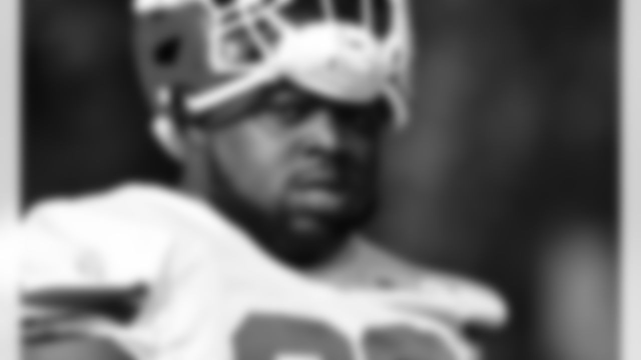 Kansas City Chiefs defensive tackle Khalen Saunders (99) during training camp at Missouri Western State University.