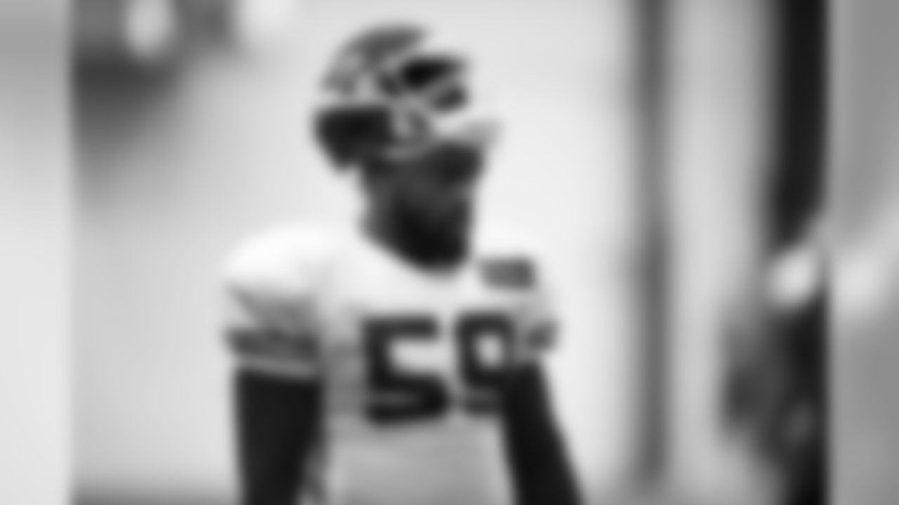 Kansas City Chiefs linebacker Reggie Ragland (59) during practice on 9/5/18