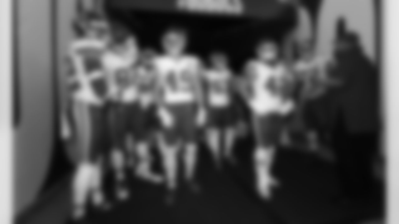 Kansas City Chiefs prior to an NFL football game against the Tampa Bay Buccaneers at Raymond James Stadium on November 29, 2020.