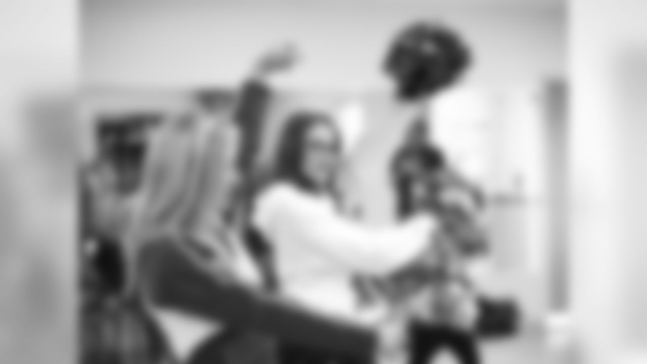 Kansas City Chiefs Cheerleaders volunteer at YMCA Challenger Cheer Clinic on September 13, 2014 at Olathe Family YMCA.