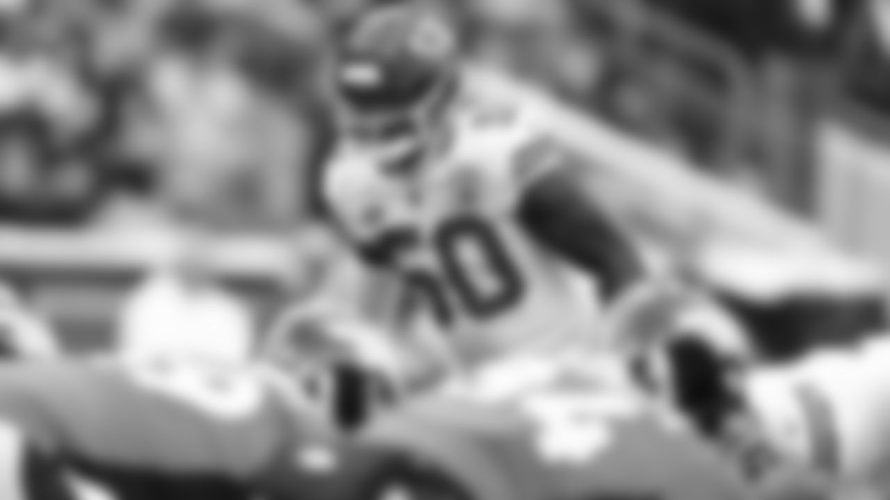 Kansas City Chiefs linebacker Willie Gay Jr. (50) in action during the NFL Week 8 matchup against the Denver Broncos at Empower Field at Mile High in Denver, Colorado on October 29, 2023.