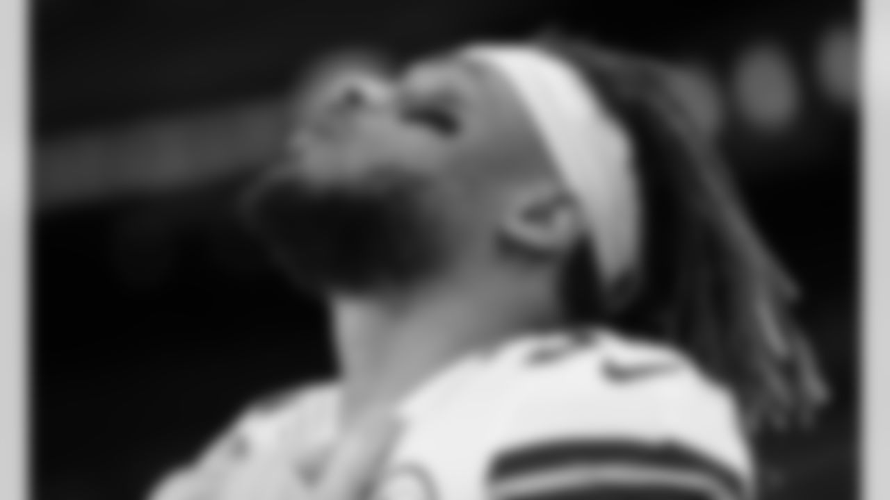 Kansas City Chiefs Safety Tyrann Mathieu (32) stands for the national anthem prior to an NFL Football game against the Las Vegas Raiders, Sunday November 22, 2020 in Las Vegas.