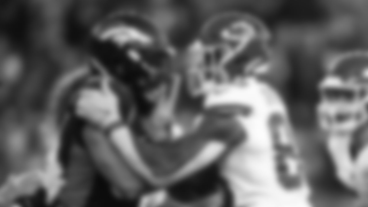Kansas City Chiefs tight end Jody Fortson (88) in action during an NFL football game against the Denver Broncos, Sunday, December 11, 2022 in Denver.