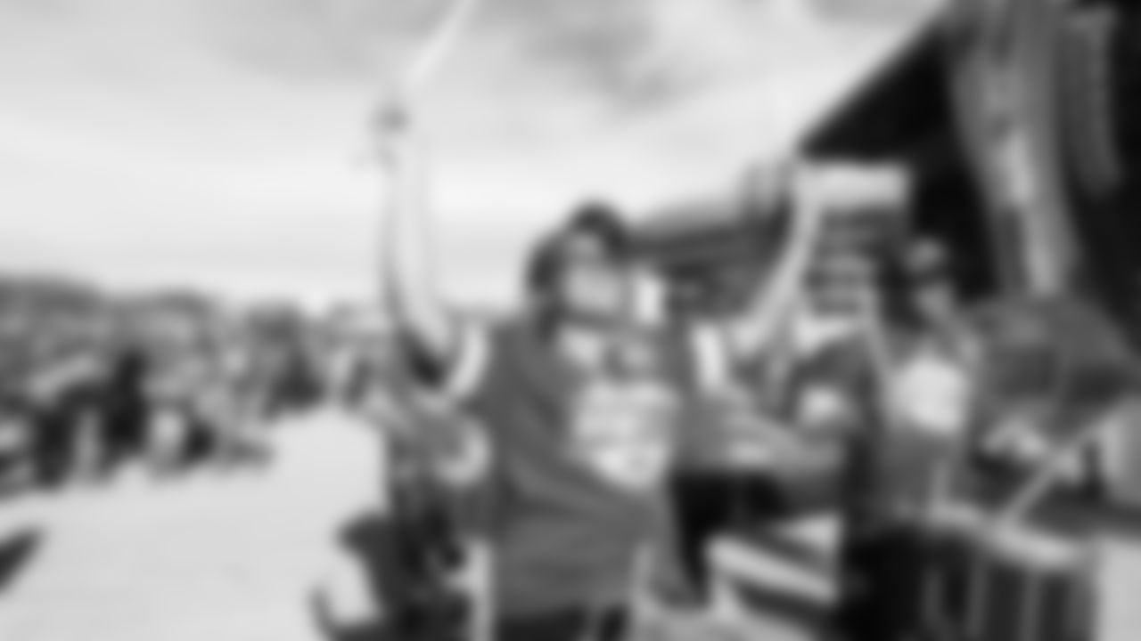Rumble performs in the Ford Tailgate District prior to an NFL football game against the Green Bay Packers, Sunday, November 7, 2021 in Kansas City.