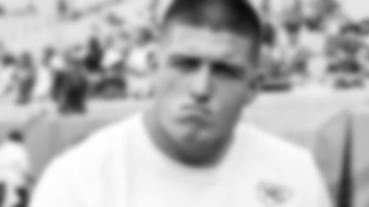 Kansas City Chiefs defensive end George Karlaftis (56) prior to the regular season Week 2 NFL Football Game on Sunday, September 17, 2023 at EverBank Stadium in Jacksonville, FL.