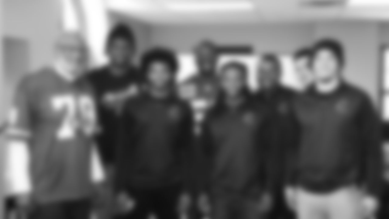 The Chiefs Community Caring Team along with varsity football senior athletes from local high schools visited the Black Archives of Mid-America to learn about the rich African American history of Kansas City.