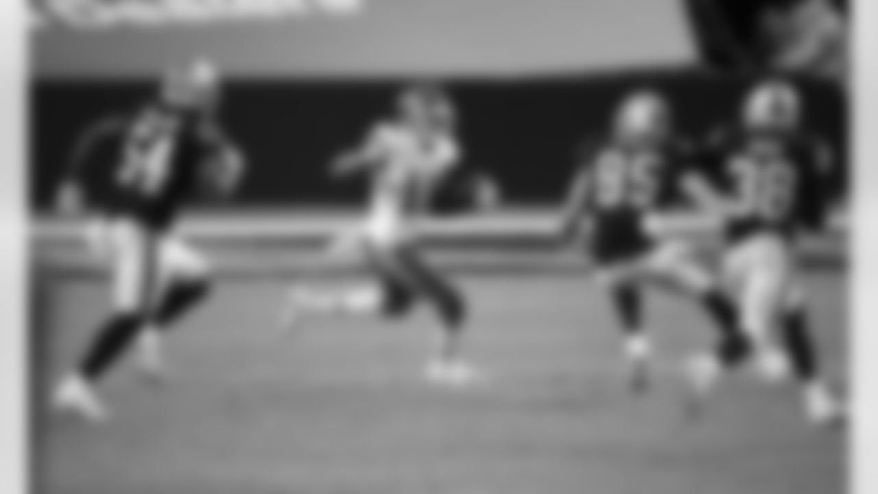 Kansas City Chiefs wide receiver Demarcus Robinson (11) during an NFL football game against the Las Vegas Raiders at Allegiant Stadium on November 22, 2020