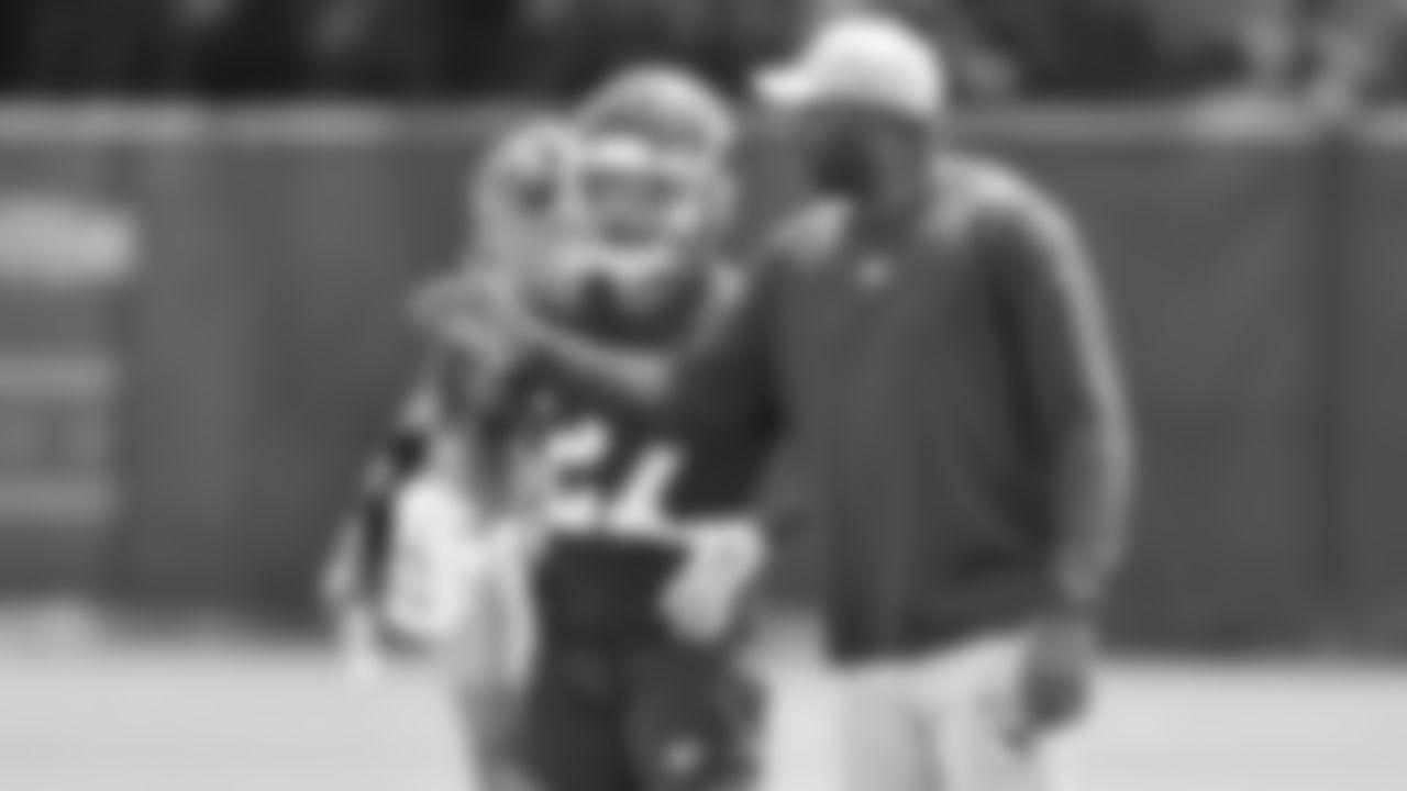 Kansas City Chiefs Running Backs Coach Todd Pinkston at day 2 of OTAs on Tuesday, May 23rd, 2023 in Kansas City Missouri.