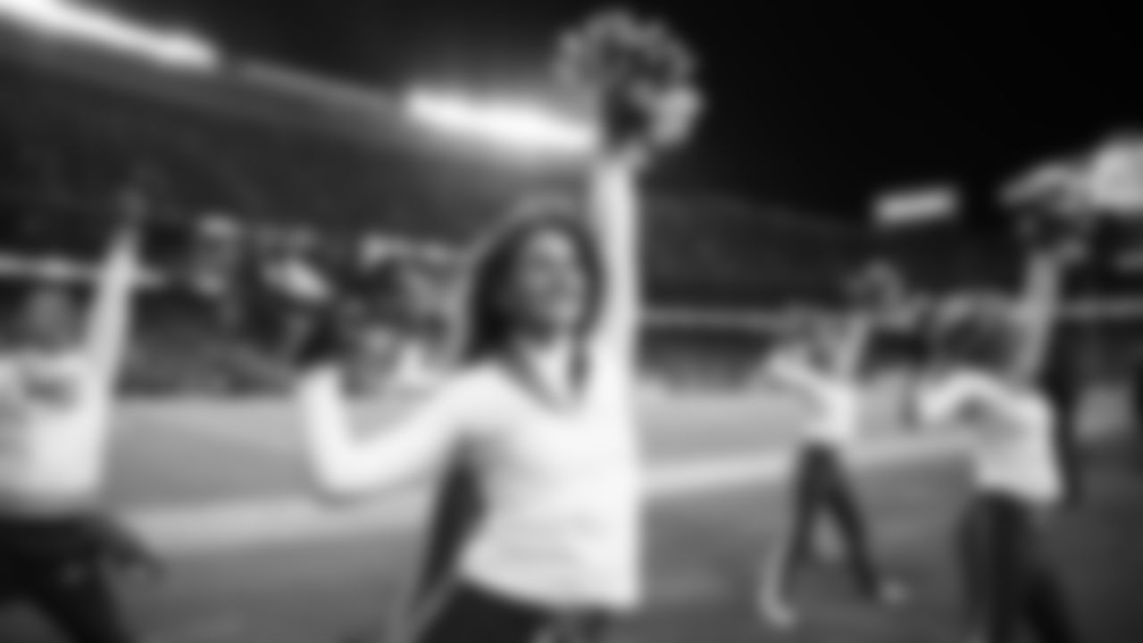 Kansas City Chiefs Cheerleaders during an NFL football game against the New York Giants, Monday, November 1, 2021 in Kansas City.