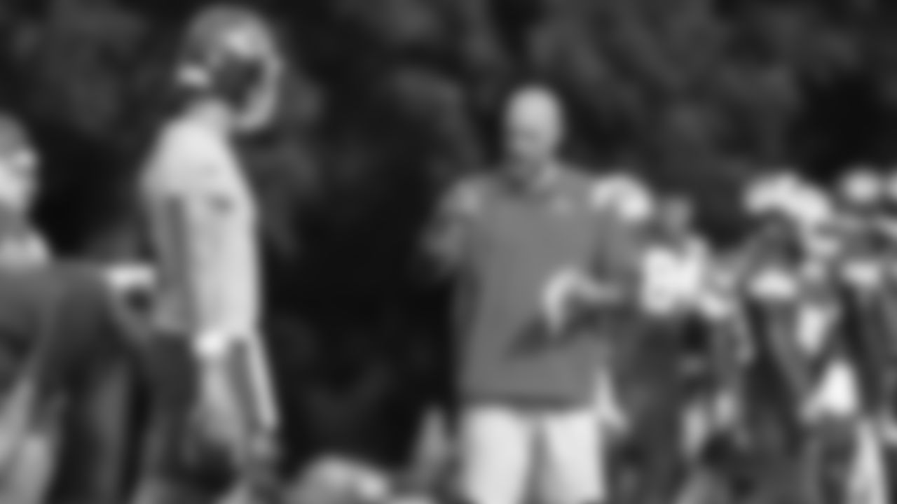 Kansas City Chiefs Quarterbacks Coach Matt Nagy during training camp at Missouri Western State University.