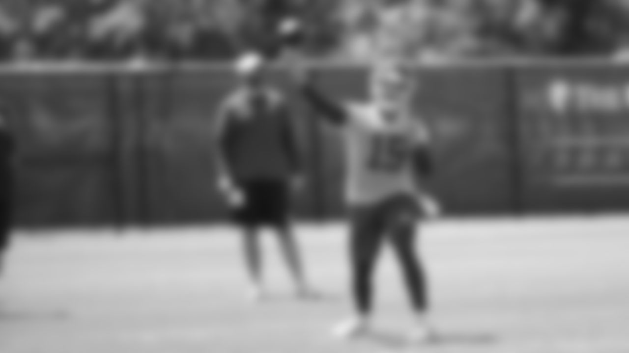 The Kansas City Chiefs participate in the eight practice of OTA''s.