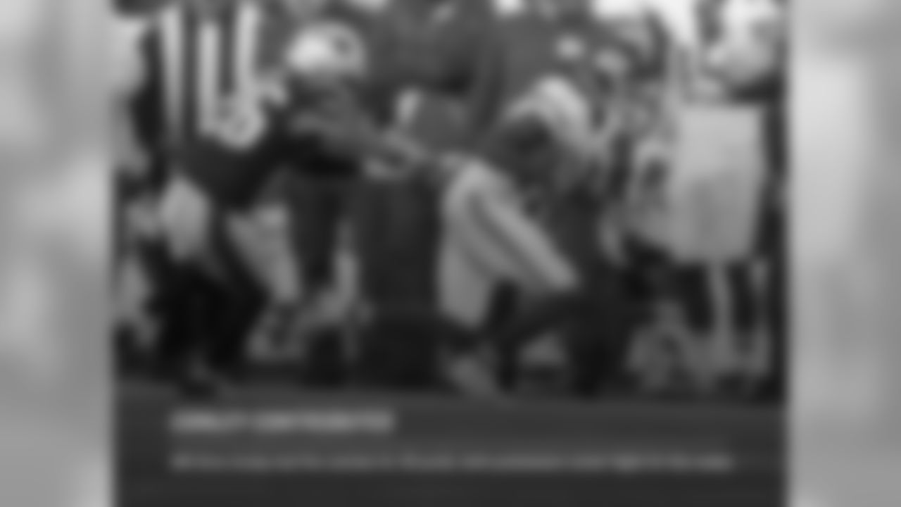 CONLEY CONTRIBUTES: WR Chris Conley had five catches for 33 yards, both postseason career highs for the rookie.