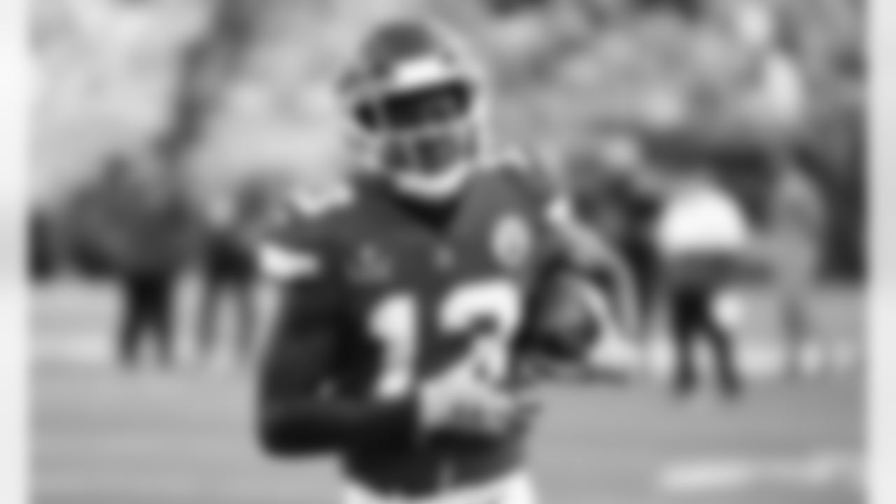 Kansas City Chiefs Wide Receiver Byron Pringle (13) prepares for Super Bowl LV against the Tampa Bay Buccaneers, Sunday, Feb. 7th 2021 at Raymond James Stadium in Tampa, FL.
