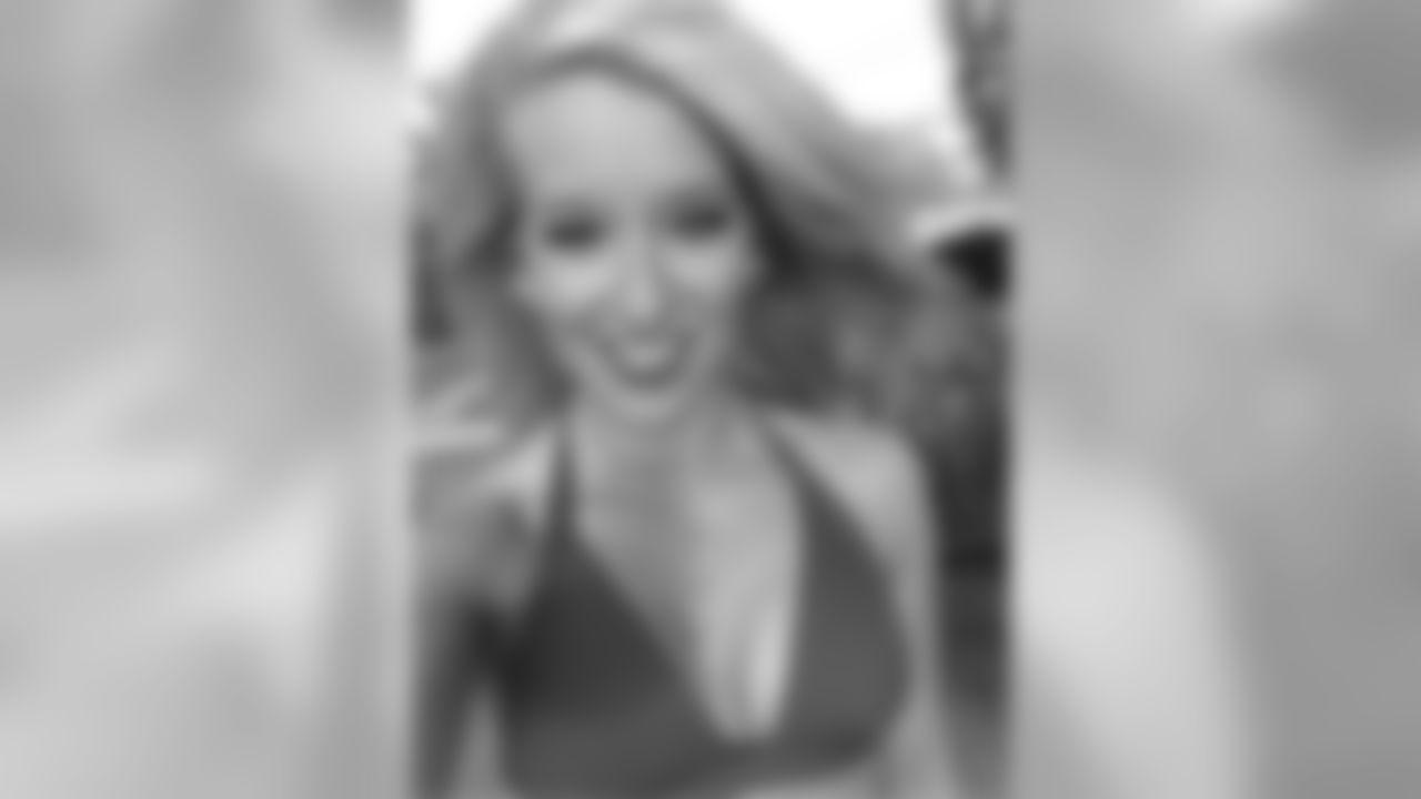 Claire in St. Lucia before the 2014 calendar shoot.