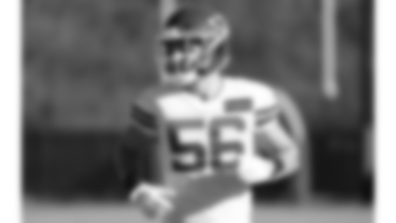 Kansas City Chiefs linebacker Ben Niemann (56) at practice in preparation for week thirteen against the Denver Broncos.