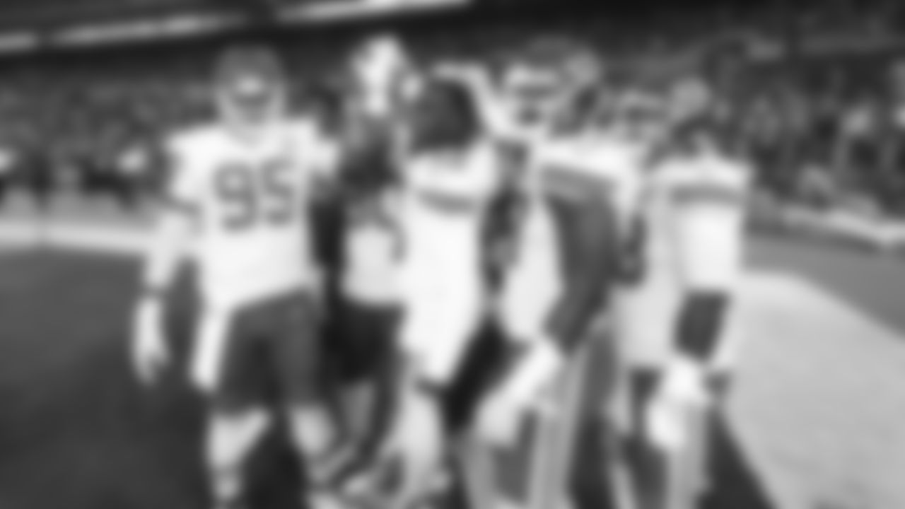 Kansas City Chiefs defense prior to the Week 2 game against the Baltimore Ravens at M&T Bank Stadium on September 19, 2021